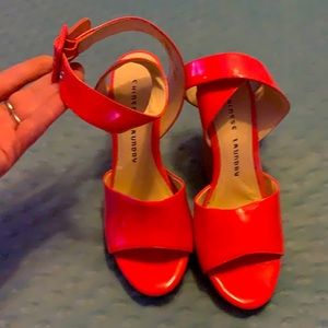 Chinese Laundry Pink-orange Wedges